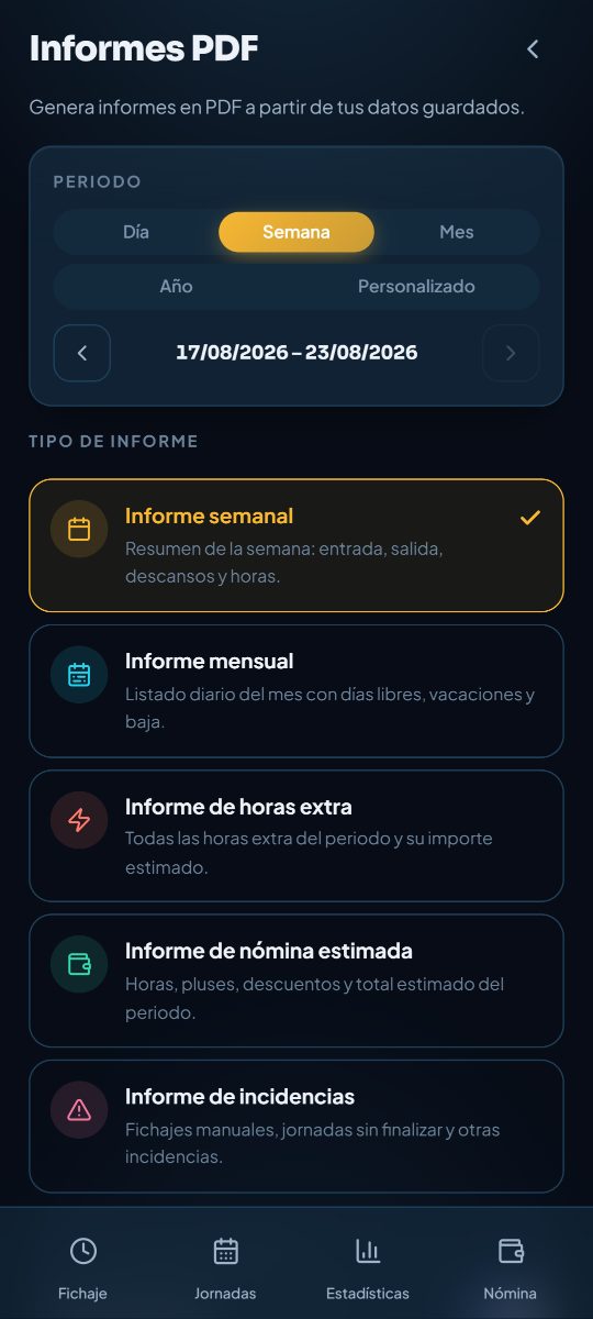Generador de informes en PDF